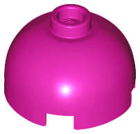 Lego (N) ~ Brick Round 2 x 2 Dome Top ~ [Magenta]