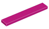 Lego (N) ~ Tile 1 x 6 ~ [Magenta]
