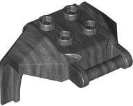 Lego (N) ~ Large Figure Armor Chest with 4 Studs and Bar Handle ~ [Pearl Dark Gray]