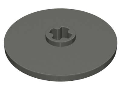 Lego (U) ~ Technic Disk 3 x 3 ~ [Pearl Dark Gray]
