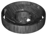 Lego (N) ~ Propeller 1 Blade Solid 10 Diameter (Ninjago Spinjitzu Rotor) ~ [Pearl Dark Gray]