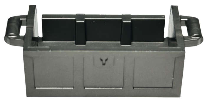 Lego (N) ~ Container Treasure Chest Bottom with Slots in Back ~ [Pearl Dark Gray]