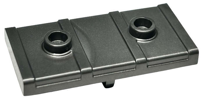 Lego (N) ~ Container Treasure Chest Lid Flat ~ [Pearl Dark Gray]