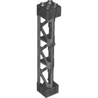 Lego (N) ~ Support 2 x 2 x 10 Girder Triangular Vertical - Type 4 - 3 Posts 3 Se ~ [Pearl Dark Gray]