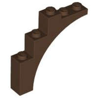 Lego (U) ~ Arch 1 x 5 x 4 - Continuous Bow ~ [Brown]