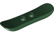 Lego (N) ~ Minifigure Utensil Snowboard Small ~ [Dark Green]