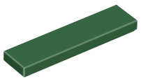 Lego (N) ~ Tile 1 x 4 ~ [Dark Green]