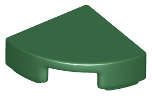 Lego (N) ~ Tile Round 1 x 1 Quarter ~ [Dark Green]