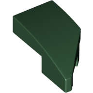 Lego (N) ~ Wedge 2 x 1 x 2/3 Left ~ [Dark Green]