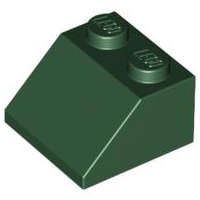 Lego (N) ~ Slope 45 2 x 2 ~ [Dark Green]