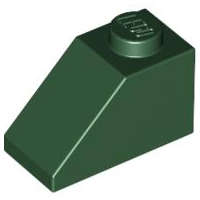 Lego (U) ~ Slope 45 2 x 1 ~ [Dark Green]