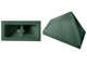 Lego (U) ~ Slope 45 2 x 1 Triple with Inside Bar ~ [Dark Green]