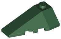 Lego (U) ~ Wedge 4 x 2 Triple Left ~ [Dark Green]