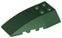 Lego (U) ~ Wedge 6 x 4 Triple Curved ~ [Dark Green]