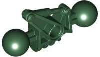 Lego (U) ~ Bionicle Toa Metru Arm Lower Section with 2 Ball Joint ~ [Dark Green]