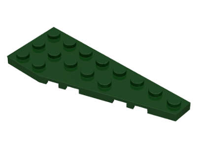 Lego (U) ~ Wedge Plate 8 x 3 Pentagonal Right ~ [Dark Green]