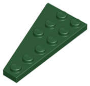Lego (U) ~ Wedge Plate 6 x 3 Right ~ [Dark Green]