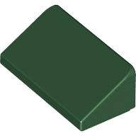 Lego (N) ~ Slope 30 1 x 2 x 2/3 ~ [Dark Green]