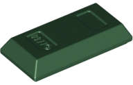 Lego (N) ~ Minifigure Utensil Ingot 1 x 2 ~ [Dark Green]