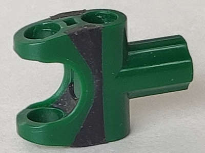 Lego (U) ~ Technic Axle Connector 2 x 3 with Ball Joint Socket and Axle Socket with  ~ [Dark Green]