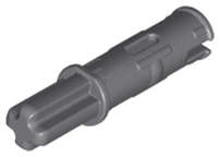 Lego (N) ~ Technic Axle 1L with Pin 2L with Friction Ridges ~ [Dark Bluish Gray]