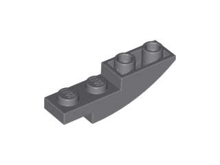 Lego (N) ~ Slope Curved 4 x 1 Inverted ~ [Dark Bluish Gray]