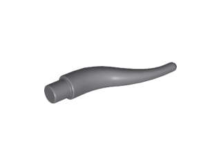 Lego (U) ~ Cattle Horn Long ~ [Dark Bluish Gray]