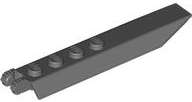 Lego (N) ~ Hinge Plate 1 x 8 with Angled Side Extensions Squared Plate Undersid ~ [Dark Bluish Gray]