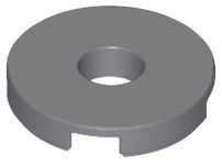 Lego (N) ~ Tile Round 2 x 2 with Hole ~ [Dark Bluish Gray]