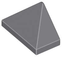 Lego (N) ~ Slope 45 2 x 1 Triple with Bottom Stud Holder ~ [Dark Bluish Gray]