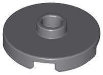 Lego (N) ~ Tile Round 2 x 2 with Open Stud ~ [Dark Bluish Gray]