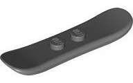 Lego (N) ~ Minifigure Utensil Snowboard Small ~ [Dark Bluish Gray]