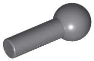 Lego (N) ~ Bar 1L with Tow Ball ~ [Dark Bluish Gray]