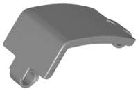 Lego (N) ~ Technic Panel Curved 3 x 5 x 3 ~ [Dark Bluish Gray]