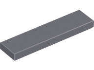 Lego (N) ~ Tile 1 x 4 ~ [Dark Bluish Gray]