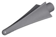 Lego (N) ~ Minifigure Weapon Spear Tip with Fins ~ [Dark Bluish Gray]