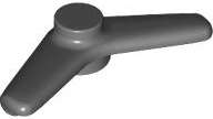 Lego (N) ~ Minifigure Utensil Boomerang ~ [Dark Bluish Gray]