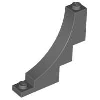 Lego (U) ~ Arch 1 x 5 x 4 Inverted ~ [Dark Bluish Gray]