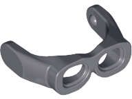 Lego (U) ~ Minifigure Visor Goggles ~ [Dark Bluish Gray]