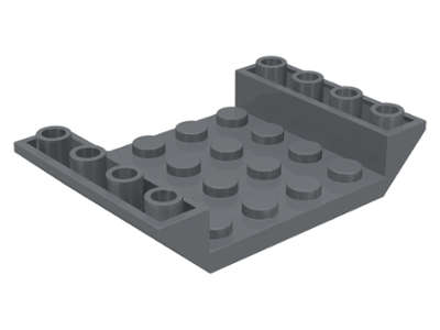 Lego (U) ~ Slope Inverted 45 6 x 4 Double with 4 x 4 Cutout ~ [Dark Bluish Gray]