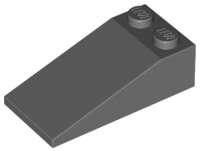 Lego (N) ~ Slope 18 4 x 2 ~ [Dark Bluish Gray]