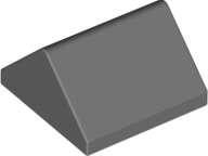 Lego (N) ~ Slope 45 2 x 2 Double ~ [Dark Bluish Gray]