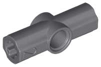 Lego (N) ~ Technic Axle and Pin Connector Angled #2 - 180 degrees ~ [Dark Bluish Gray]
