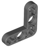 Lego (N) ~ Technic Liftarm Modified Bent Thin L-Shape 3 x 3 ~ [Dark Bluish Gray]