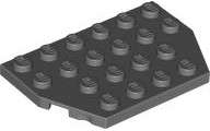 Lego (N) ~ Wedge Plate 4 x 6 Cut Corners ~ [Dark Bluish Gray]