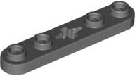 Lego (N) ~ Technic Plate 1 x 5 with Smooth Ends 4 Studs and Center Axle Hole ~ [Dark Bluish Gray]