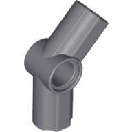Lego (U) ~ Technic Axle and Pin Connector Angled #4 - 135 degrees ~ [Dark Bluish Gray]