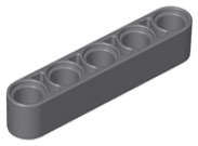Lego (N) ~ Technic Liftarm Thick 1 x 5 ~ [Dark Bluish Gray]