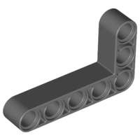 Lego (N) ~ Technic Liftarm Modified Bent Thick L-Shape 3 x 5 ~ [Dark Bluish Gray]