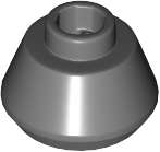 Lego (N) ~ Cone 1 1/2 x 1 1/2 x 2/3 Truncated ~ [Dark Bluish Gray]